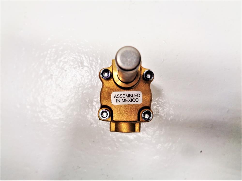 Dayton 2 Way 1/2" Hi Temp Steam Brass Solenoid Valve, 2A198 